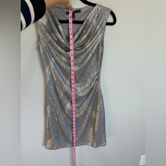 SALE 10% OFF | White House Black Market Metallic Cowl Neck Cocktail Dress - Picture 6 of 6
